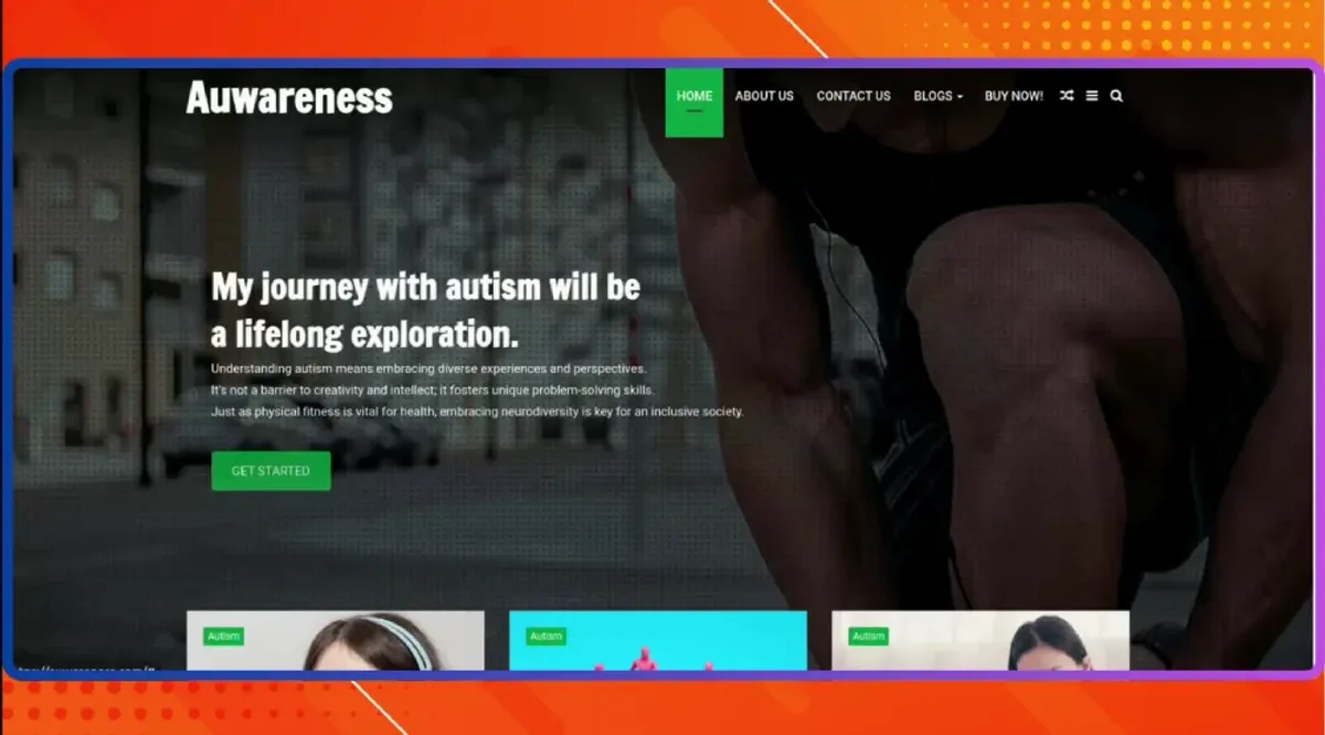 Auwareness website preview