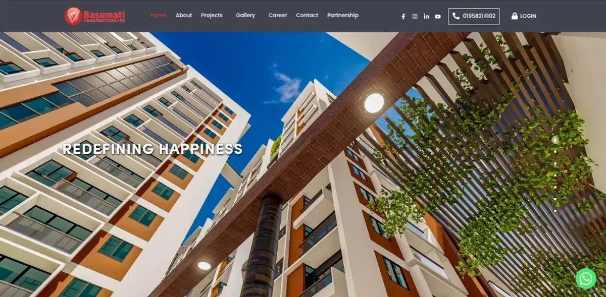 Basumati Construction Ltd. website preview