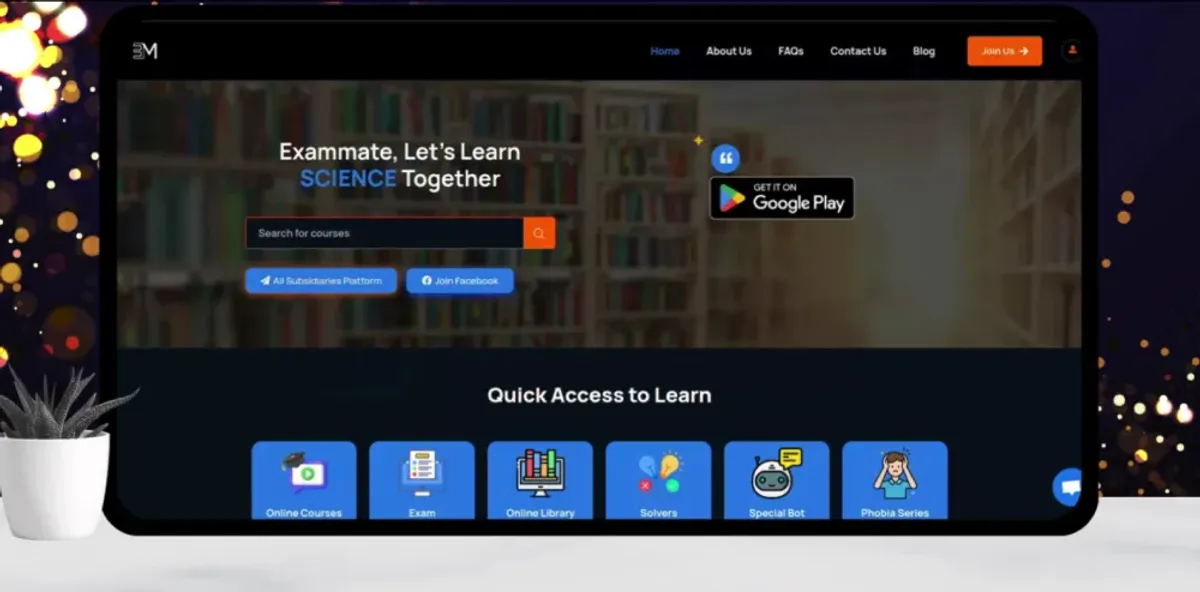 Exam Mate BD website preview