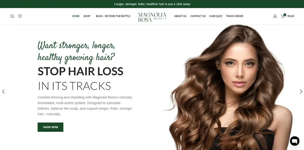 MAGNOLIA ROSA Beauty website preview