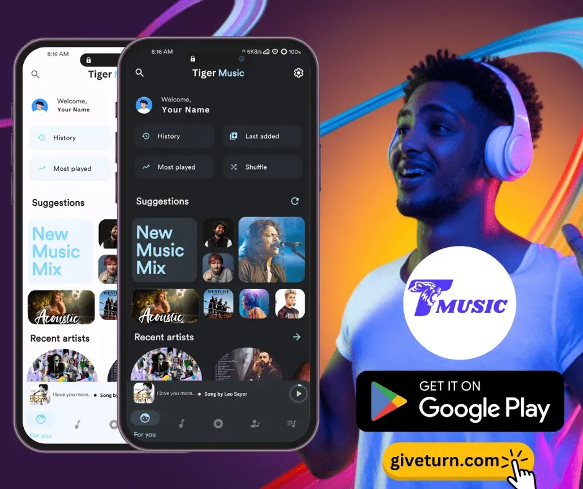 Tiger Music website preview