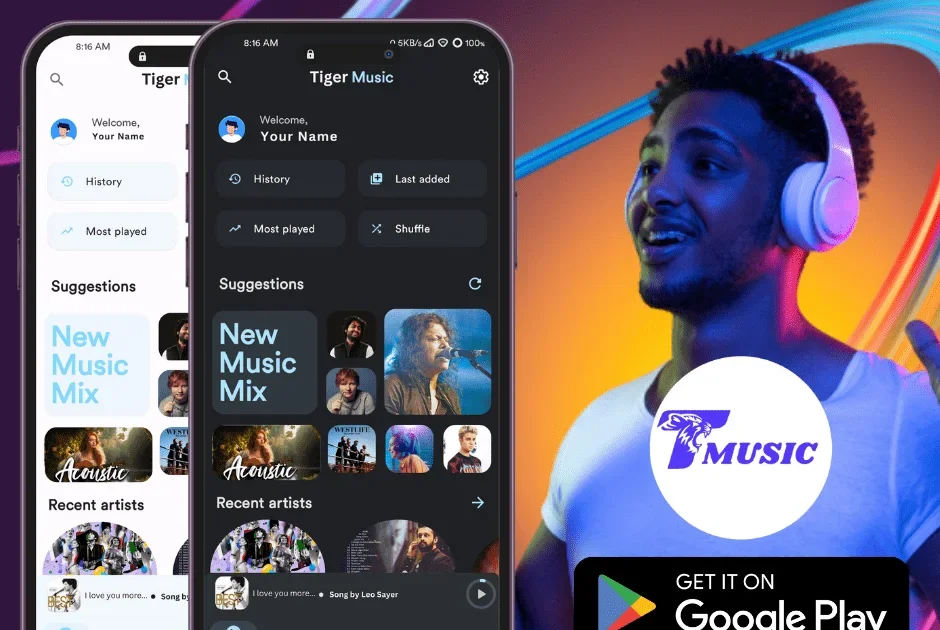 Tiger Music — Offline Music Player